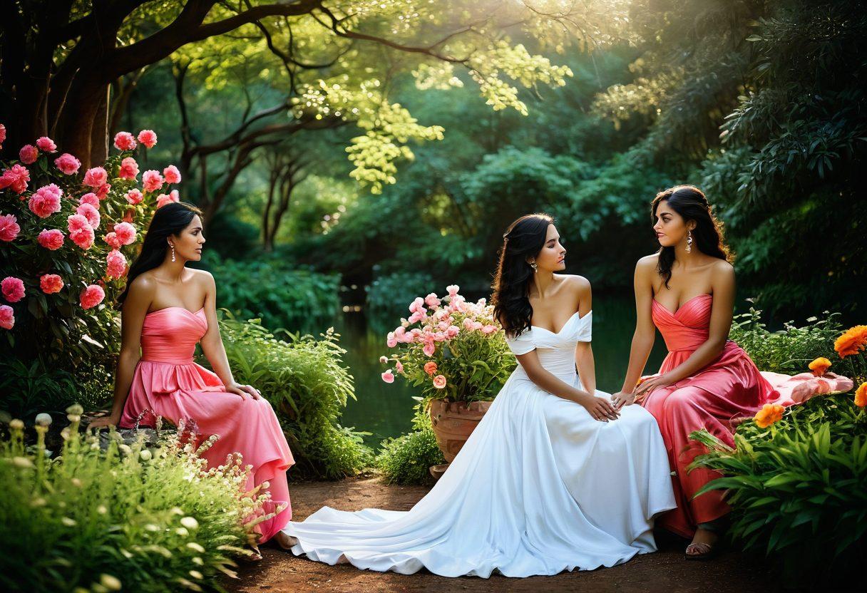 A captivating composition featuring a diverse group of amateur photographers capturing striking moments that blend sensuality and style. The scene includes a vibrant outdoor setup with natural light illuminating soft fabrics, artistic lighting setups, and alluring poses. Incorporate elements of nature, such as blooming flowers and lush greenery, to enhance the ambiance, reflecting creativity in photography. super-realistic. vibrant colors. warm tones.